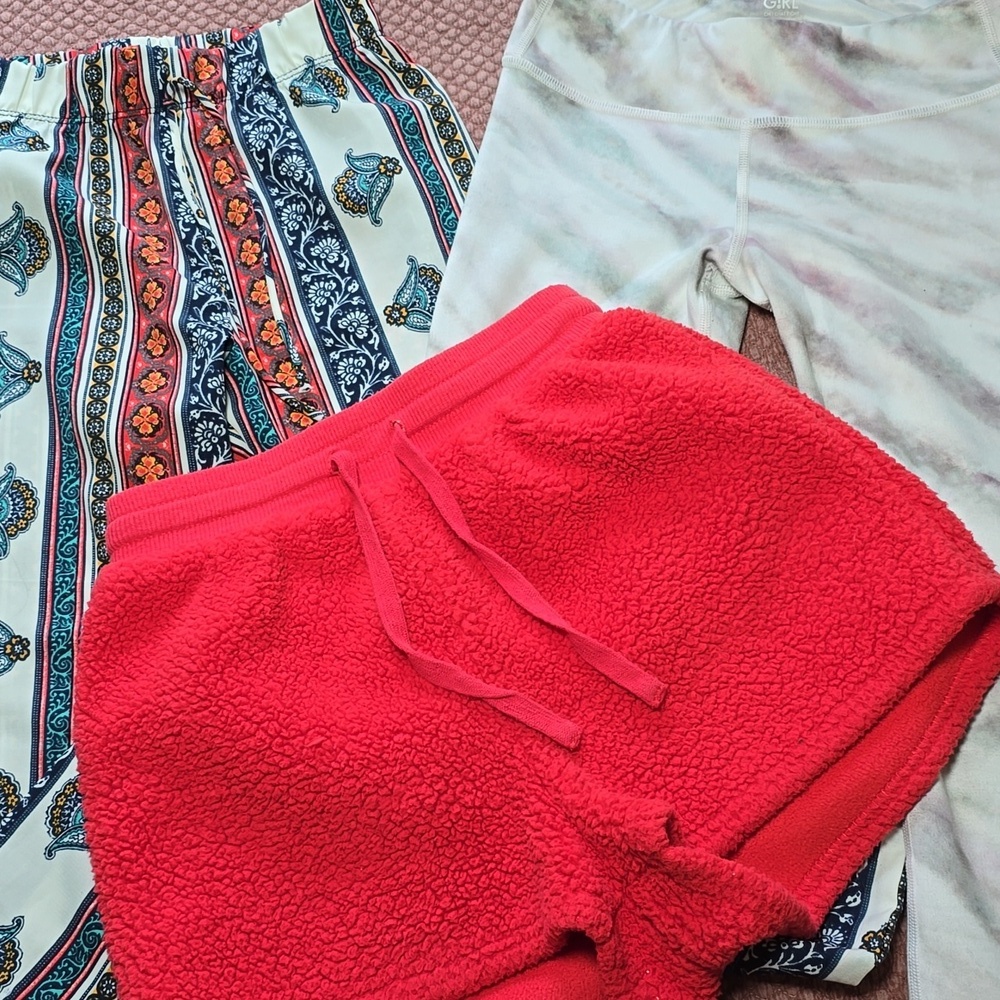 Lot of 3 Girls Bottoms Including Athleta Leggings